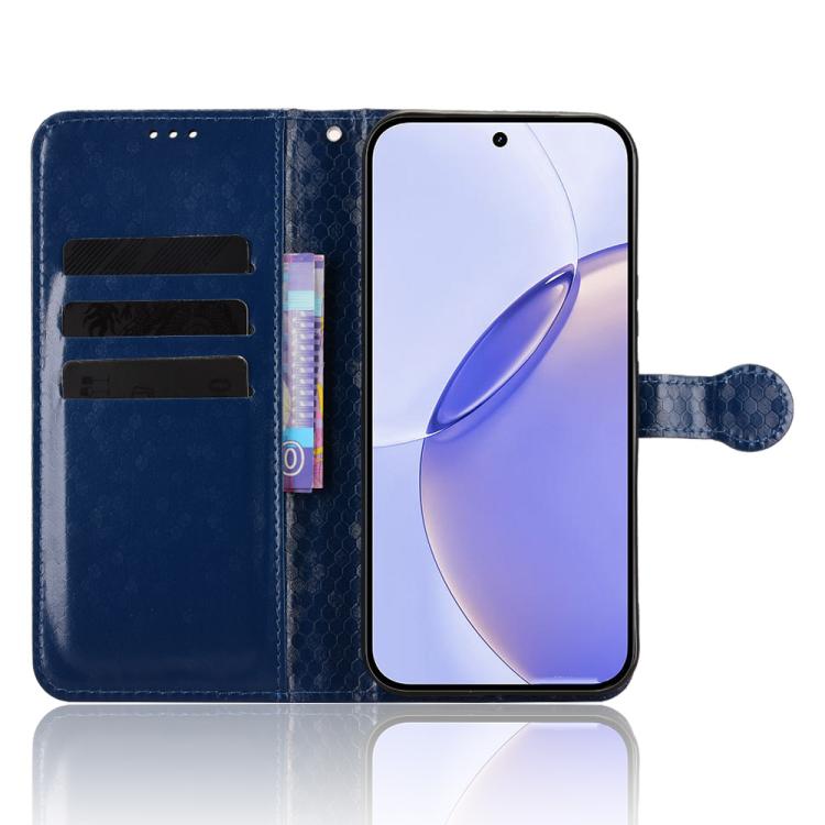 For Realme 16 Pro+ 5G Global Honeycomb Dot Texture Leather Phone Case