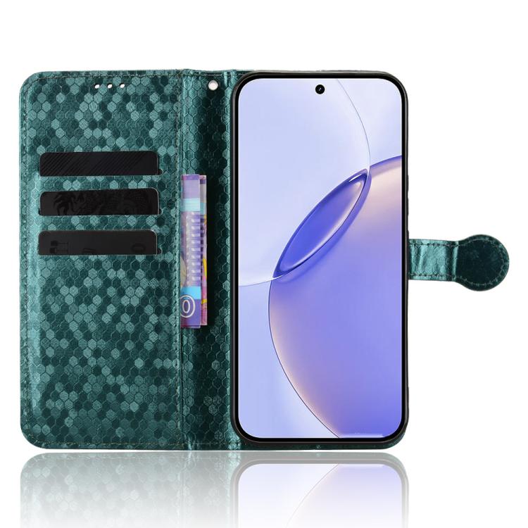 For Realme 16 Pro+ 5G Global Honeycomb Dot Texture Leather Phone Case