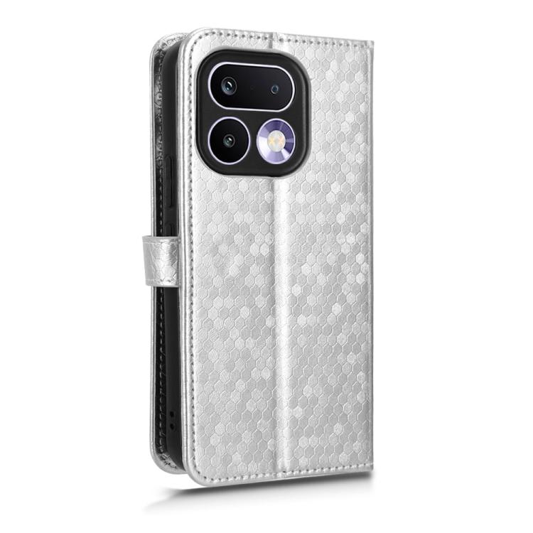 For Realme 16 Pro+ 5G Global Honeycomb Dot Texture Leather Phone Case