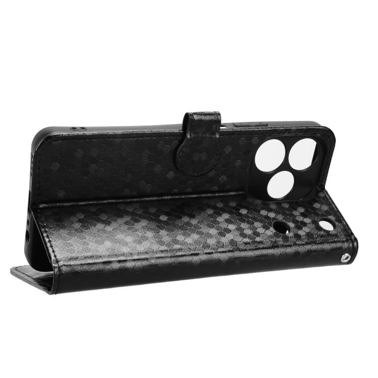 For Realme Note 80 4G Honeycomb Dot Texture Leather Phone Case