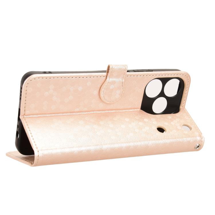For Realme Note 80 4G Honeycomb Dot Texture Leather Phone Case