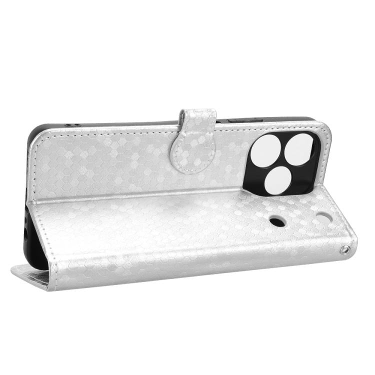 For Realme Note 80 4G Honeycomb Dot Texture Leather Phone Case