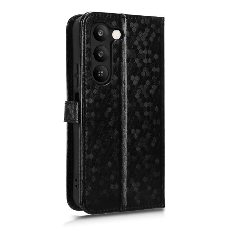 For Realme C83 5G / P4 Lite 5G Honeycomb Dot Texture Leather Phone Case