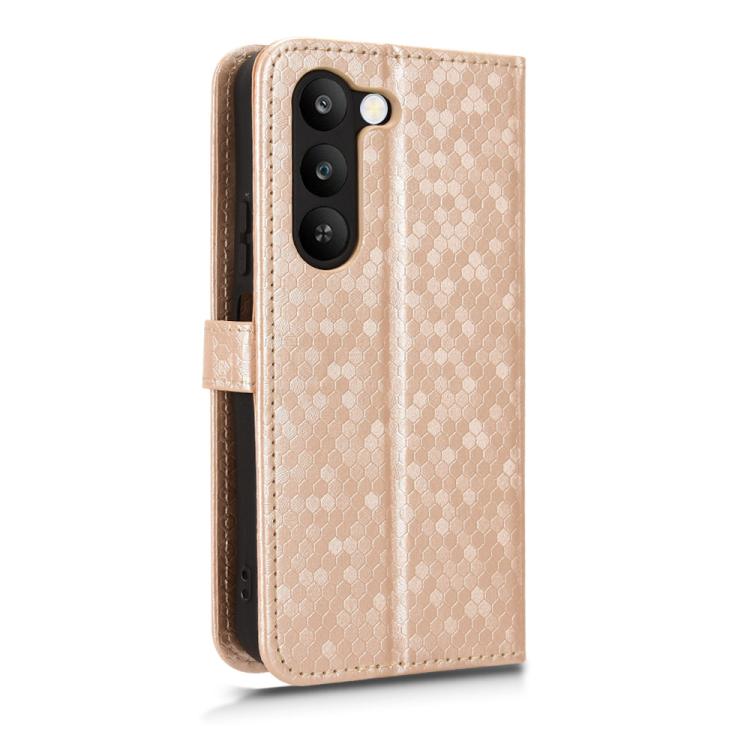 For Realme C83 5G / P4 Lite 5G Honeycomb Dot Texture Leather Phone Case