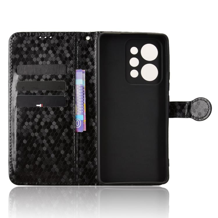For Realme P4 Power 5G Honeycomb Dot Texture Leather Phone Case