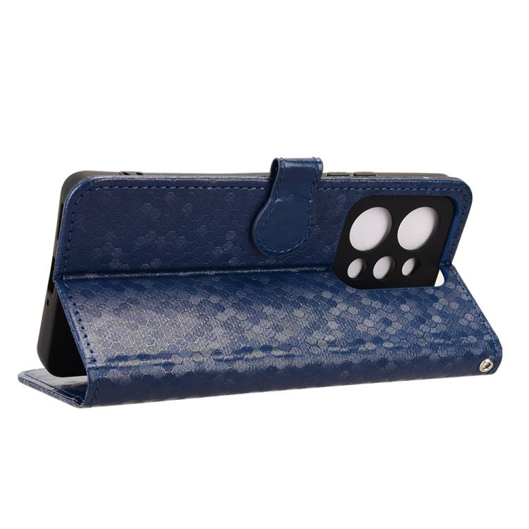 For Realme P4 Power 5G Honeycomb Dot Texture Leather Phone Case