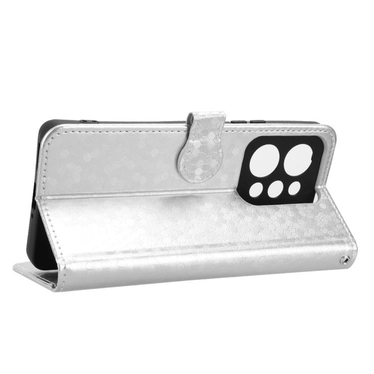 For Realme P4 Power 5G Honeycomb Dot Texture Leather Phone Case