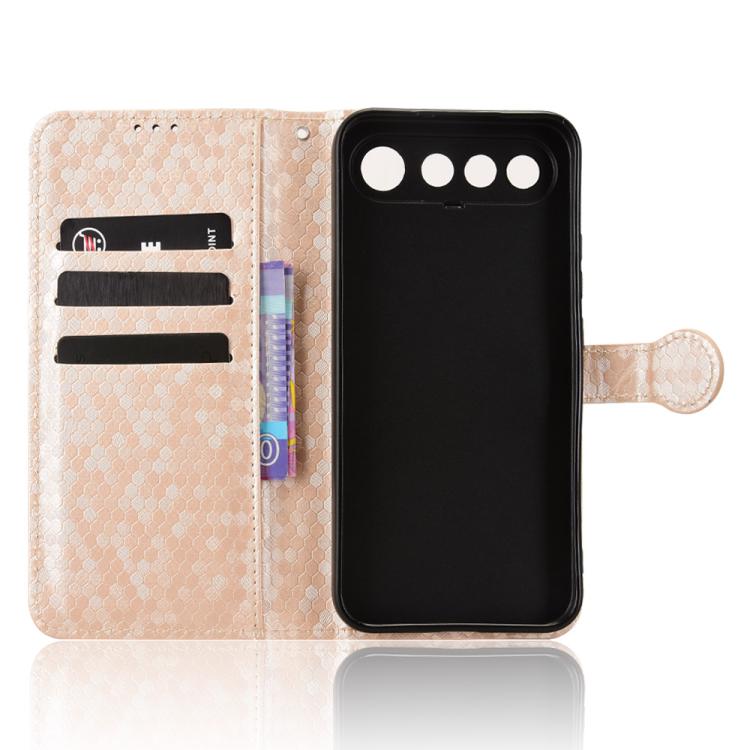 For Realme 16 5G Global Honeycomb Dot Texture Leather Phone Case