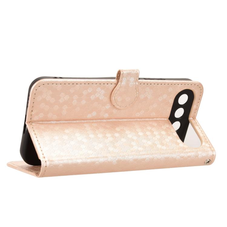 For Realme 16 5G Global Honeycomb Dot Texture Leather Phone Case