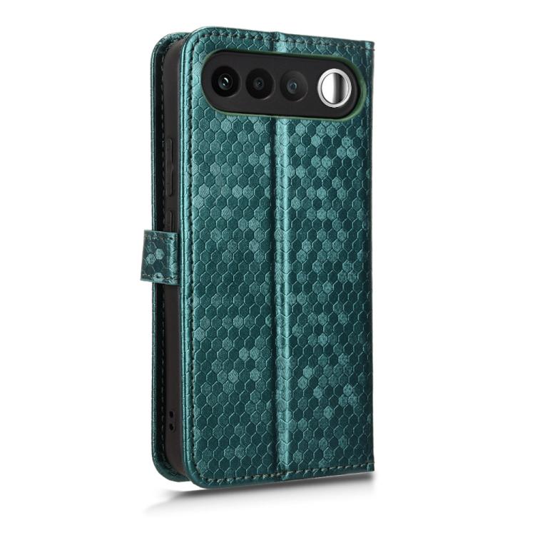 For Realme 16 5G Global Honeycomb Dot Texture Leather Phone Case