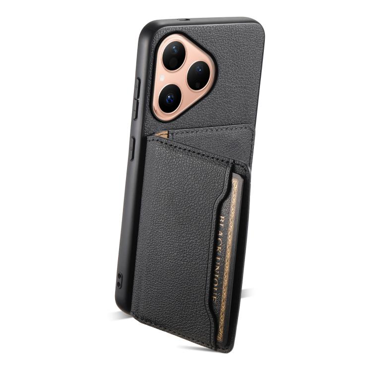 For Huawei Pura 80 5G Calf Texture Card Bag Design Full Coverage Phone Case