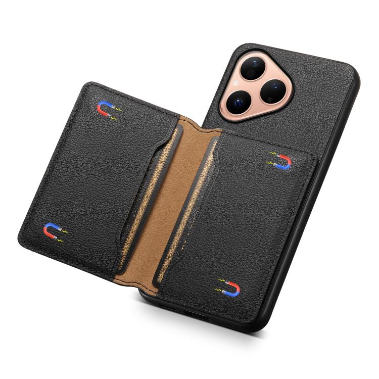 For Huawei Pura 80 5G Calf Texture Card Bag Design Full Coverage Phone Case