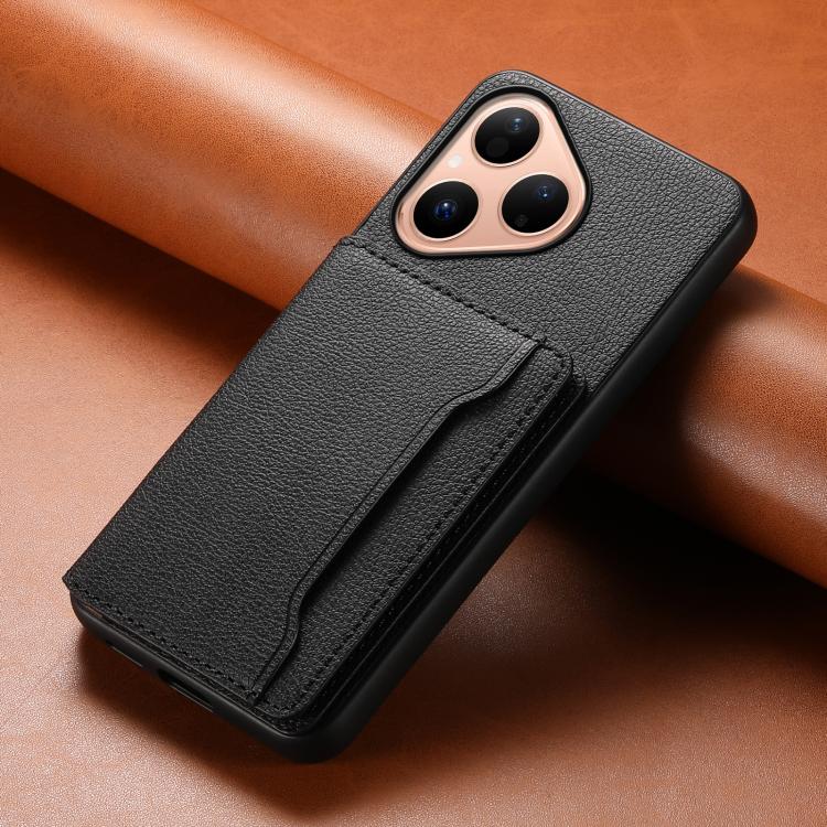 For Huawei Pura 80 5G Calf Texture Card Bag Design Full Coverage Phone Case