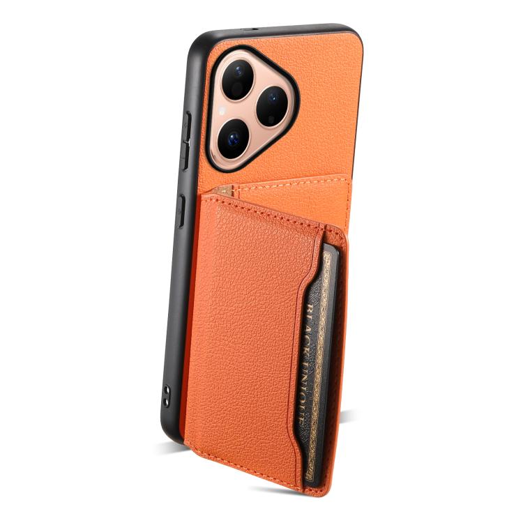 For Huawei Pura 80 5G Calf Texture Card Bag Design Full Coverage Phone Case