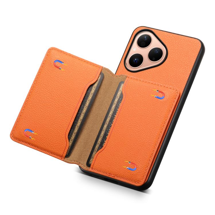 For Huawei Pura 80 5G Calf Texture Card Bag Design Full Coverage Phone Case