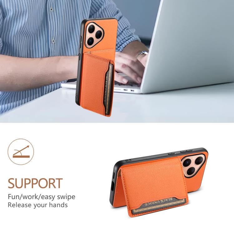 For Huawei Pura 80 5G Calf Texture Card Bag Design Full Coverage Phone Case