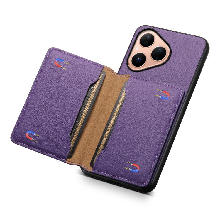 For Huawei Pura 80 5G Calf Texture Card Bag Design Full Coverage Phone Case