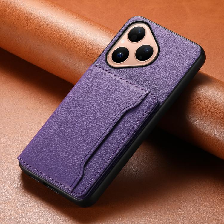 For Huawei Pura 80 5G Calf Texture Card Bag Design Full Coverage Phone Case