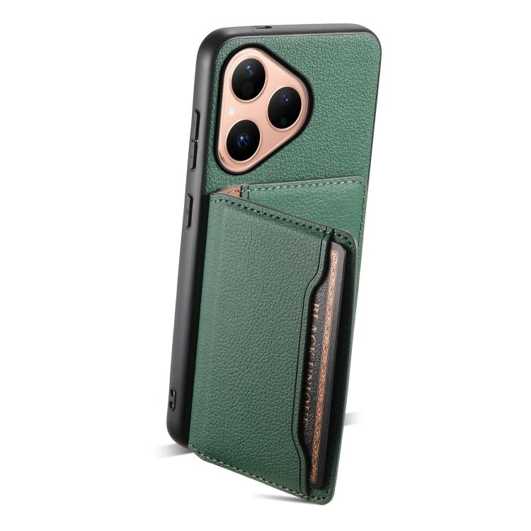 For Huawei Pura 80 5G Calf Texture Card Bag Design Full Coverage Phone Case