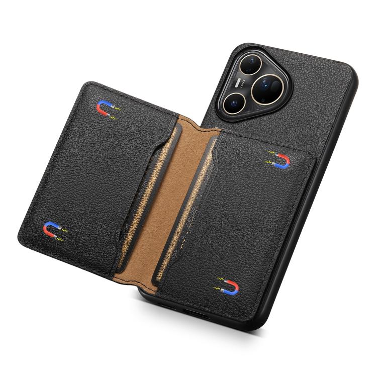 For Huawei Pura 80 Pro / 80 Pro+ 5G Calf Texture Card Bag Design Full Coverage Phone Case