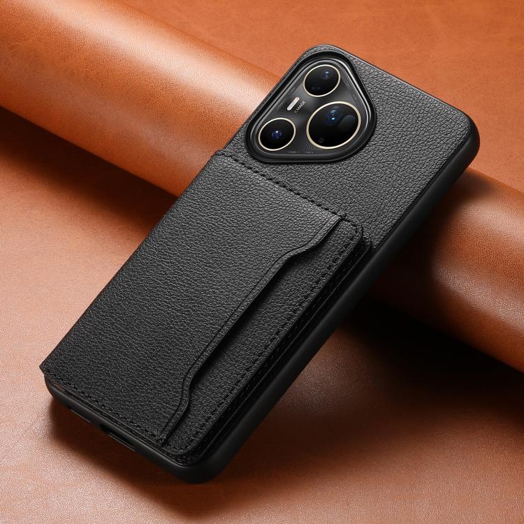 For Huawei Pura 80 Pro / 80 Pro+ 5G Calf Texture Card Bag Design Full Coverage Phone Case