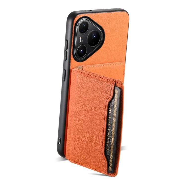 For Huawei Pura 80 Pro / 80 Pro+ 5G Calf Texture Card Bag Design Full Coverage Phone Case