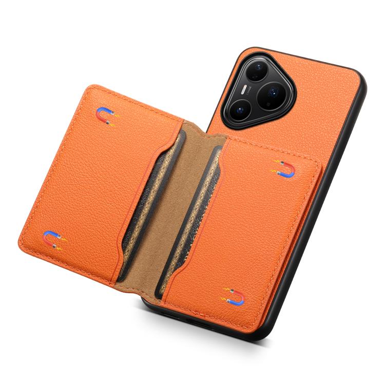 For Huawei Pura 80 Pro / 80 Pro+ 5G Calf Texture Card Bag Design Full Coverage Phone Case