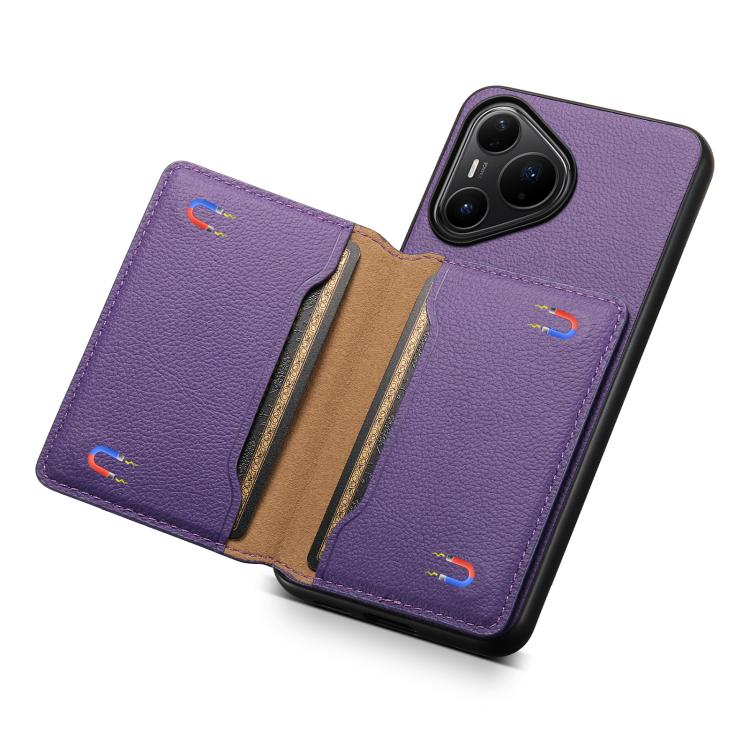 For Huawei Pura 80 Pro / 80 Pro+ 5G Calf Texture Card Bag Design Full Coverage Phone Case