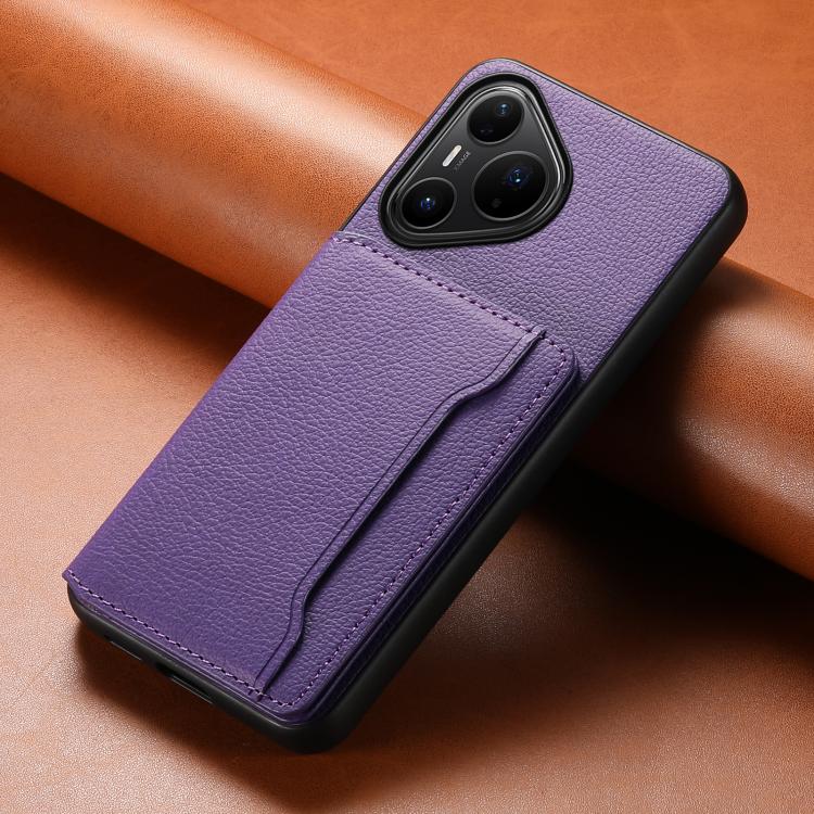 For Huawei Pura 80 Pro / 80 Pro+ 5G Calf Texture Card Bag Design Full Coverage Phone Case