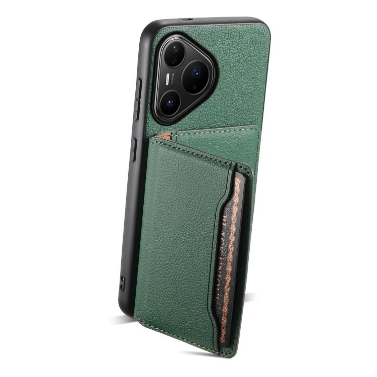 For Huawei Pura 80 Pro / 80 Pro+ 5G Calf Texture Card Bag Design Full Coverage Phone Case