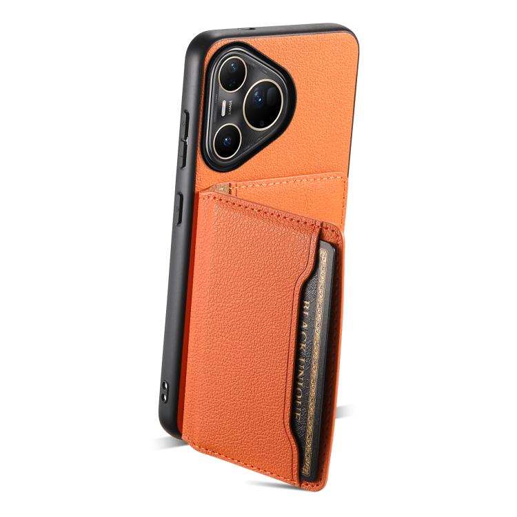 For Huawei Pura 80 Ultra 5G Calf Texture Card Bag Design Full Coverage Phone Case