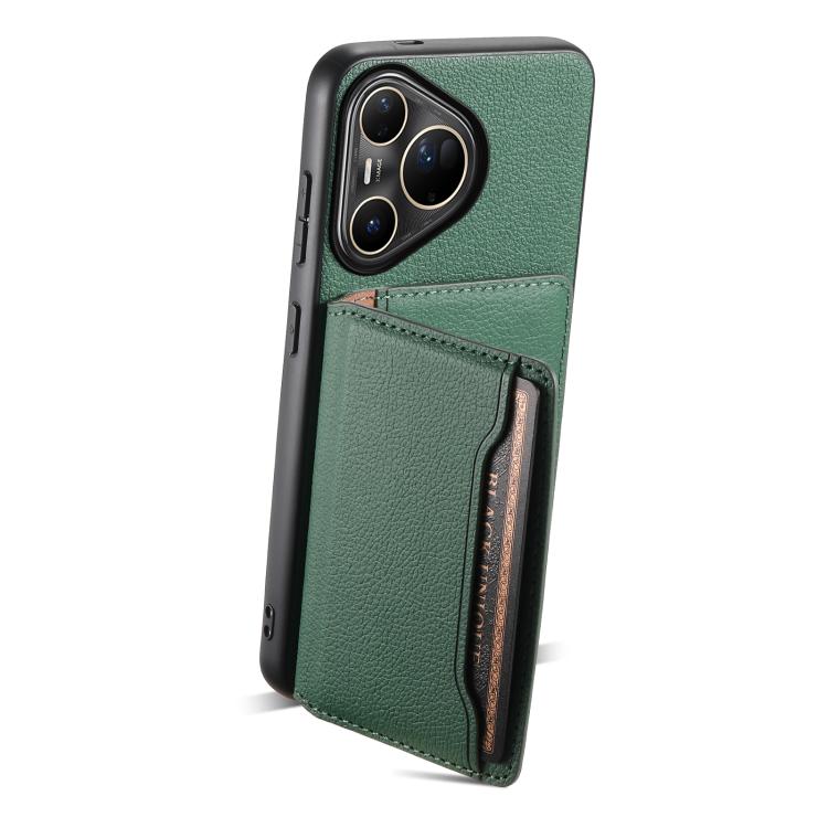 For Huawei Pura 80 Ultra 5G Calf Texture Card Bag Design Full Coverage Phone Case
