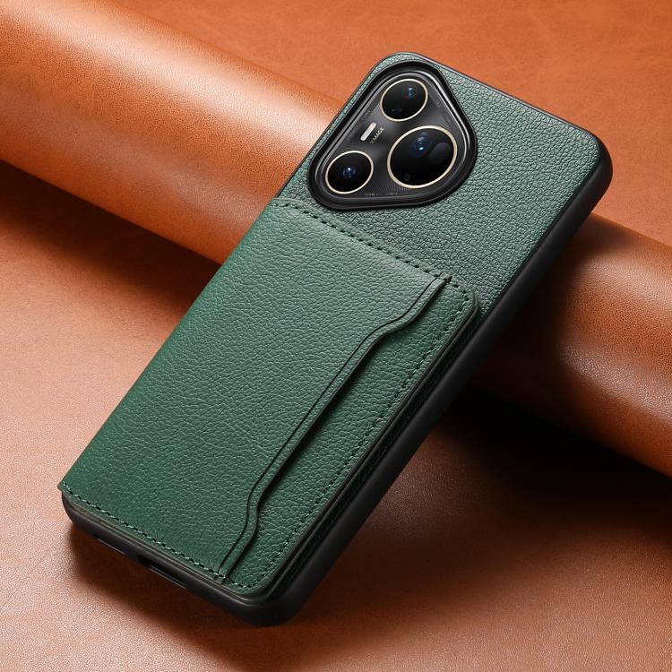 For Huawei Pura 80 Ultra 5G Calf Texture Card Bag Design Full Coverage Phone Case