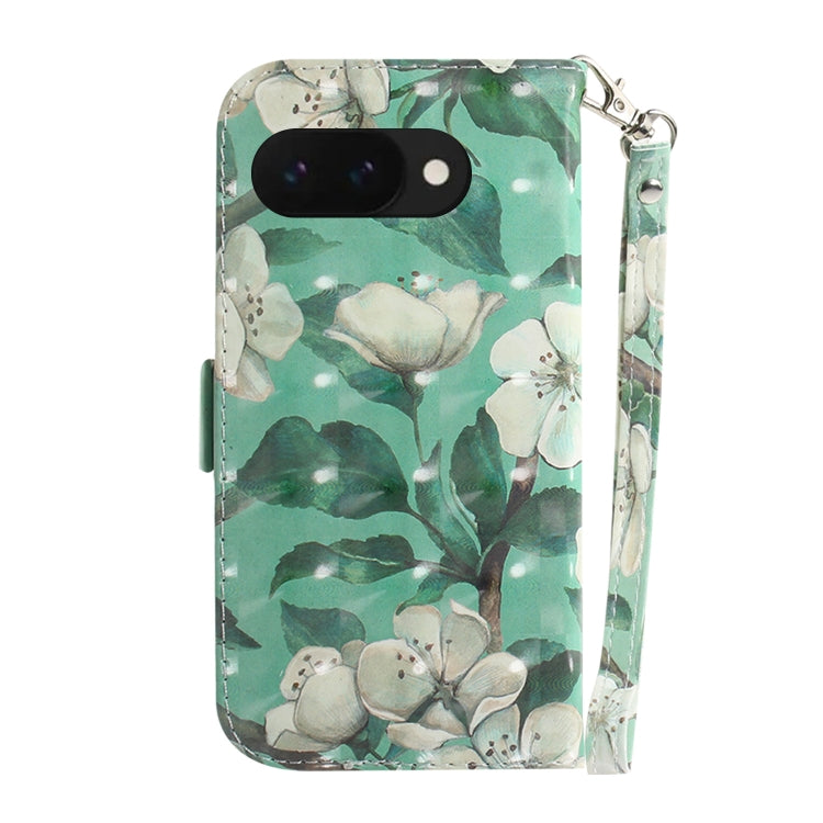 For Google Pixel 9a 3D Colored Flip Leather Phone Case