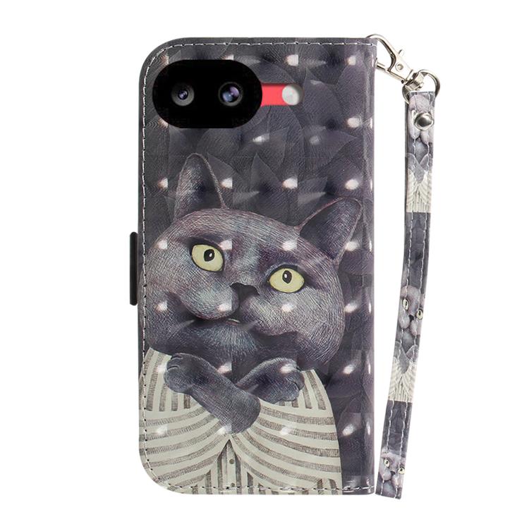For Google Pixel 10a 3D Colored Flip Leather Phone Case