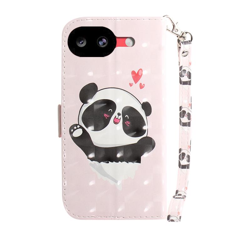 For Google Pixel 10a 3D Colored Flip Leather Phone Case