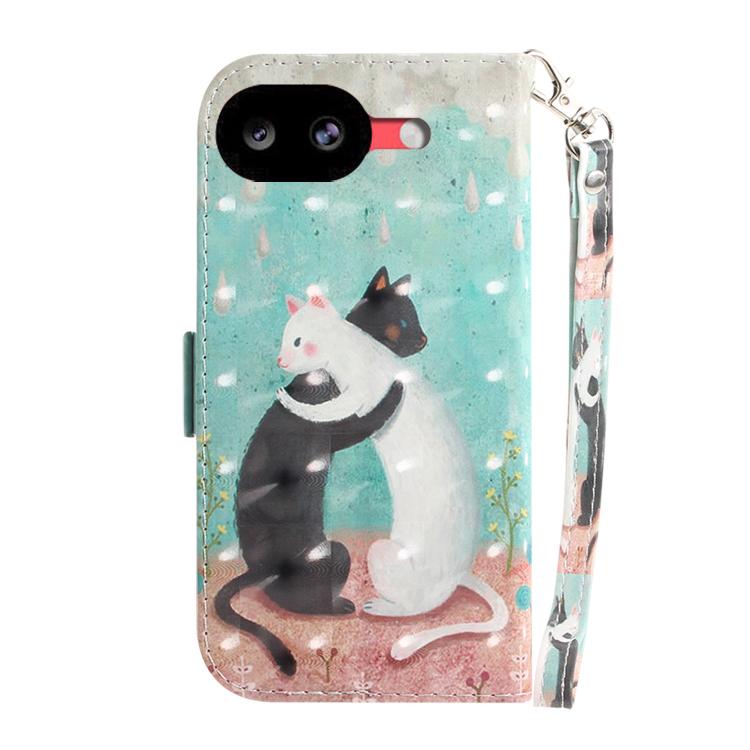 For Google Pixel 10a 3D Colored Flip Leather Phone Case