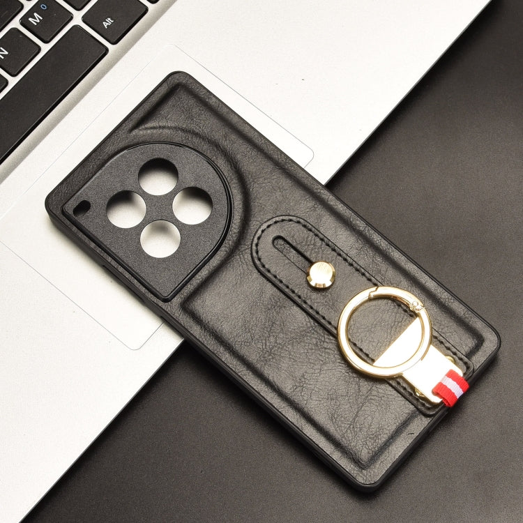 For OnePlus Ace 3 Pro 5G Wristband Leather Back Phone Case
