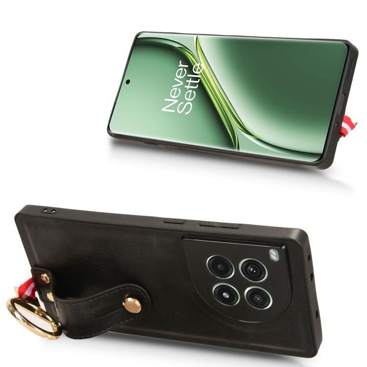 For OnePlus Ace 3 Pro 5G Wristband Leather Back Phone Case