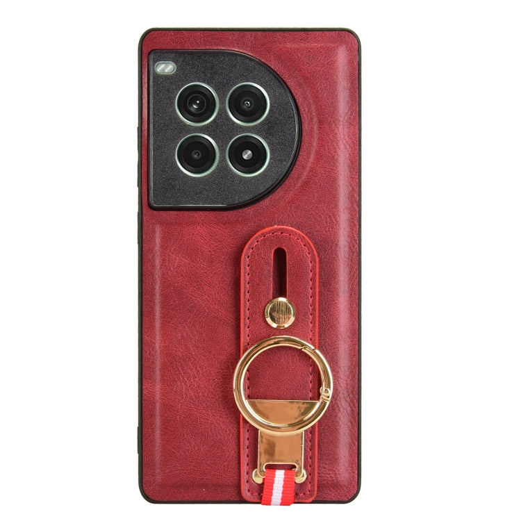 For OnePlus Ace 3 Pro 5G Wristband Leather Back Phone Case