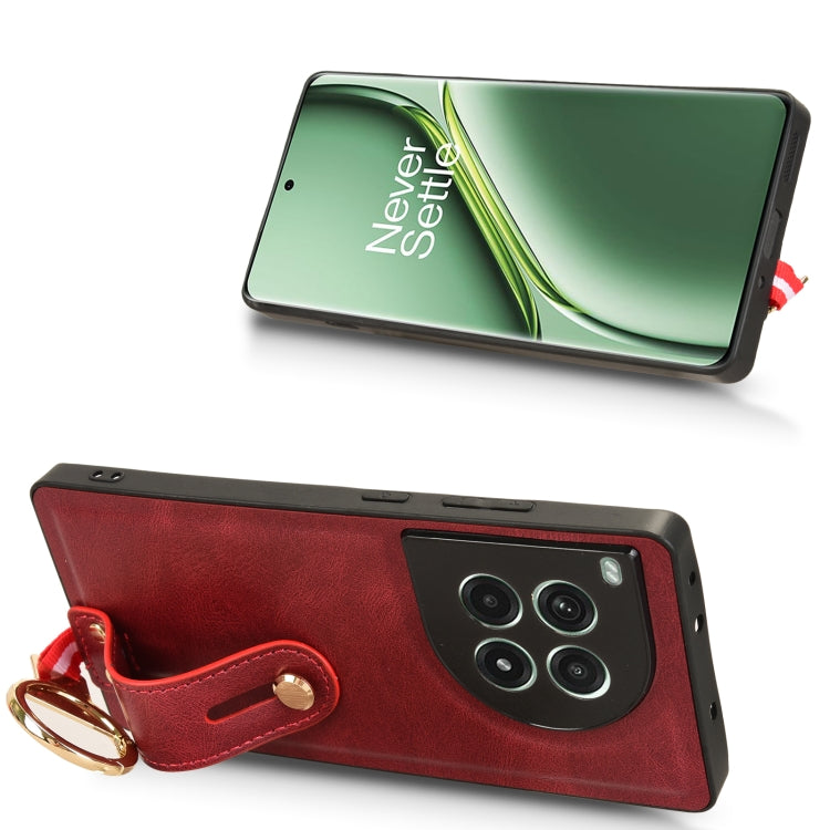 For OnePlus Ace 3 Pro 5G Wristband Leather Back Phone Case