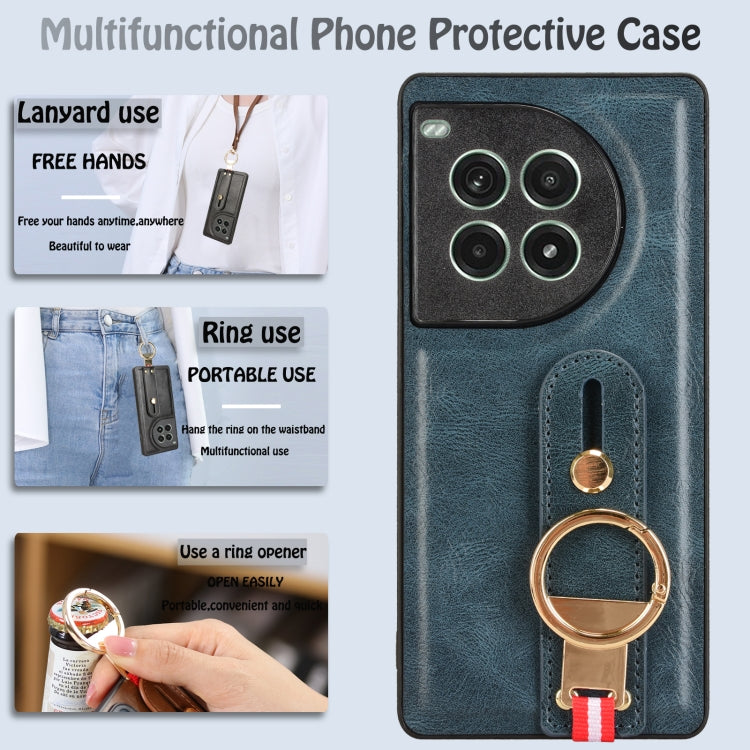 For OnePlus Ace 3 Pro 5G Wristband Leather Back Phone Case