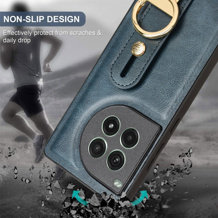 For OnePlus Ace 3 Pro 5G Wristband Leather Back Phone Case