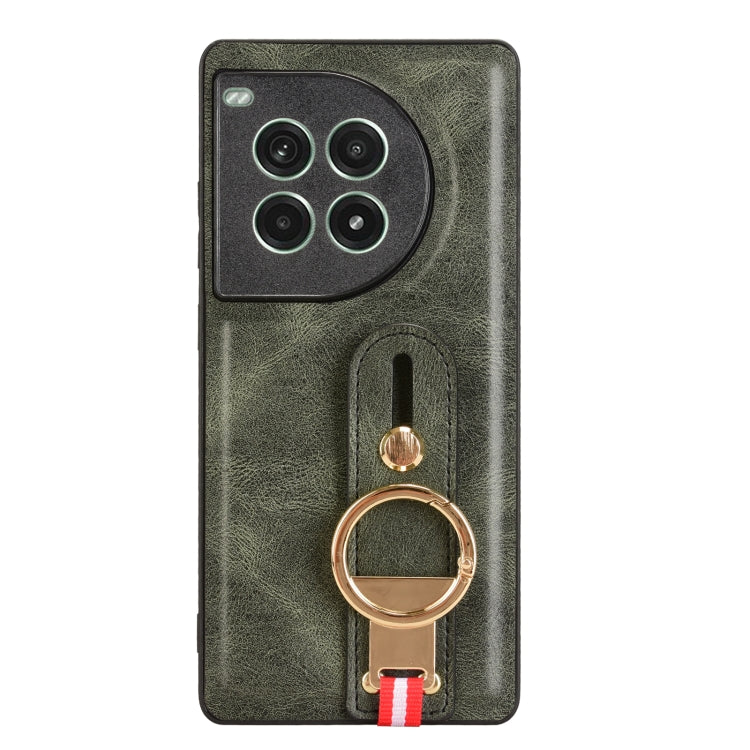 For OnePlus Ace 3 Pro 5G Wristband Leather Back Phone Case