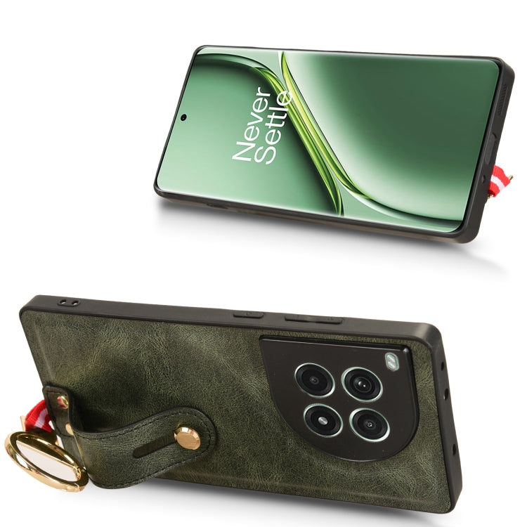 For OnePlus Ace 3 Pro 5G Wristband Leather Back Phone Case