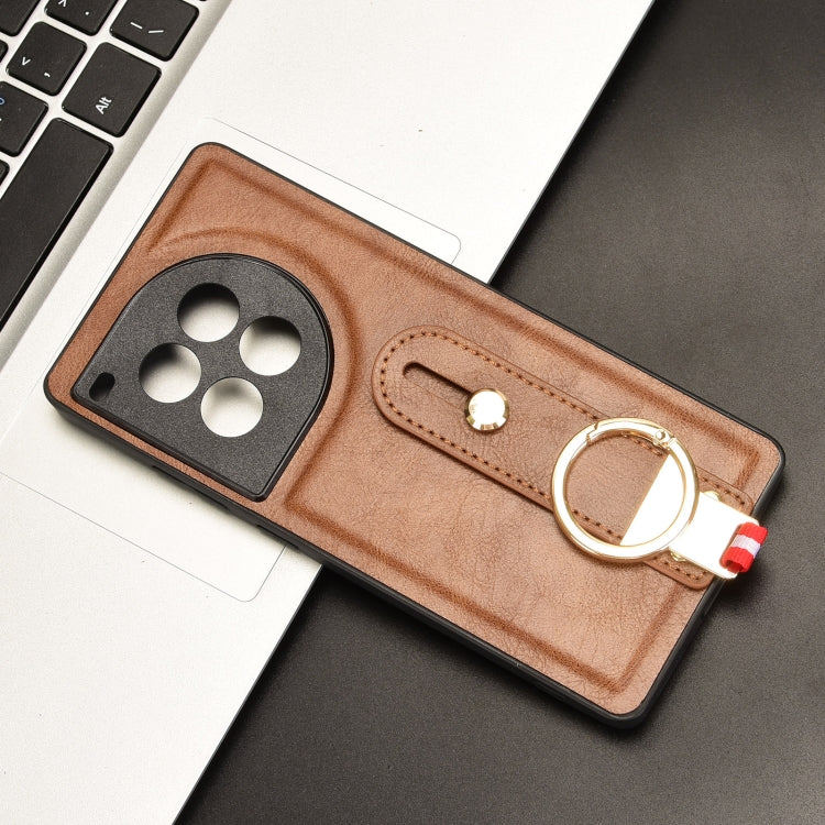 For OnePlus Ace 3 Pro 5G Wristband Leather Back Phone Case