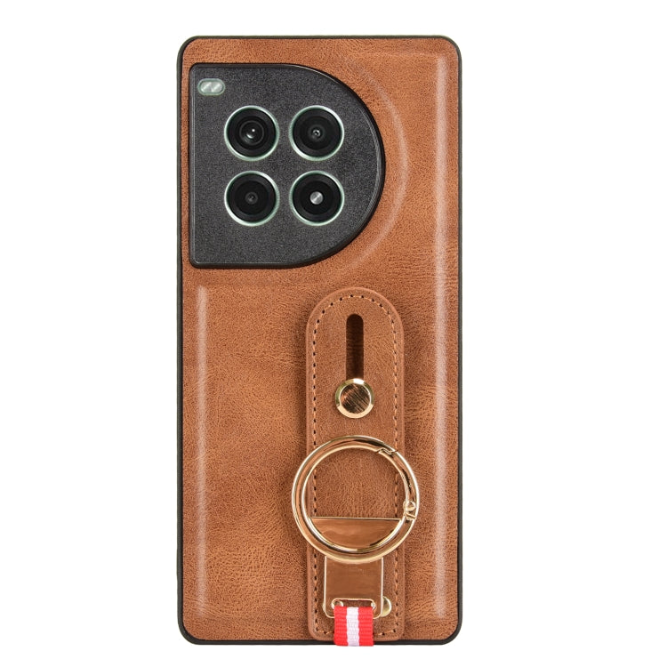For OnePlus Ace 3 Pro 5G Wristband Leather Back Phone Case