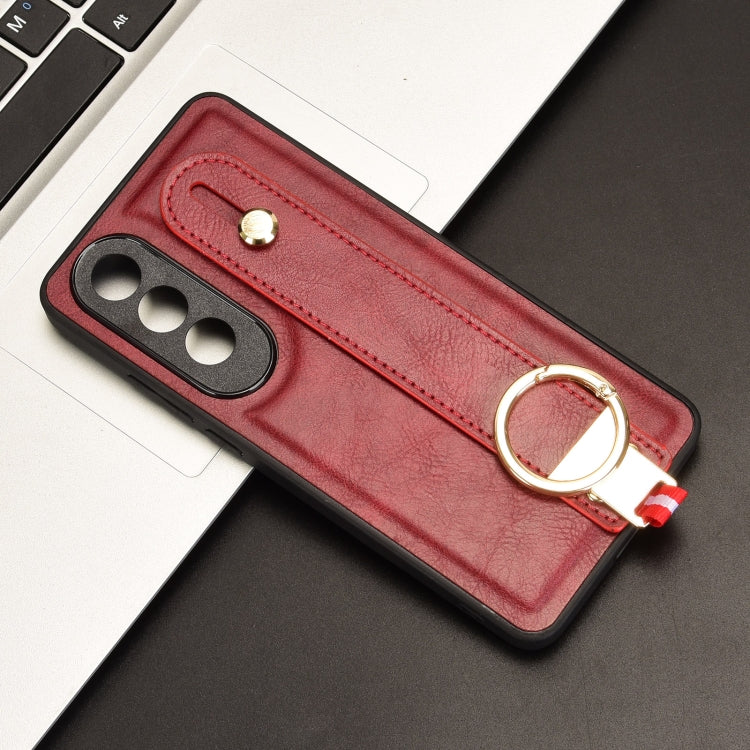 For OnePlus Nord CE4 Wristband Leather Back Phone Case