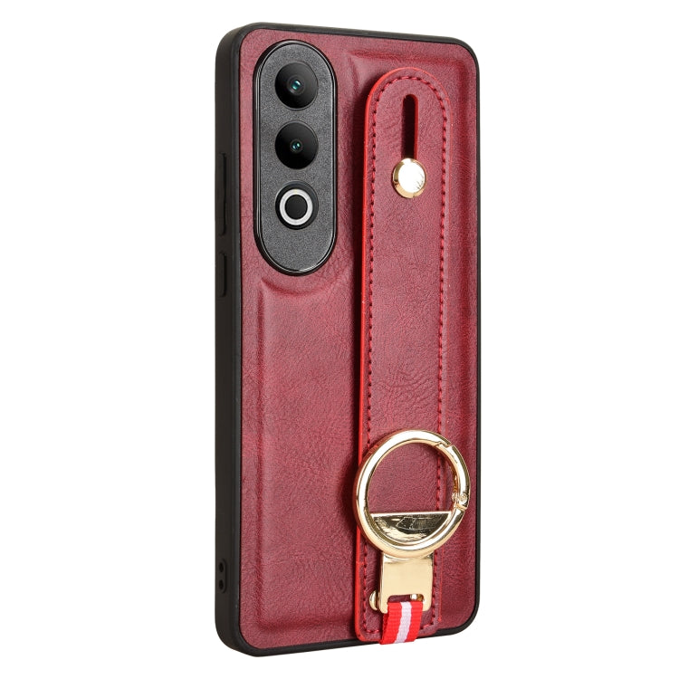 For OnePlus Nord CE4 Wristband Leather Back Phone Case