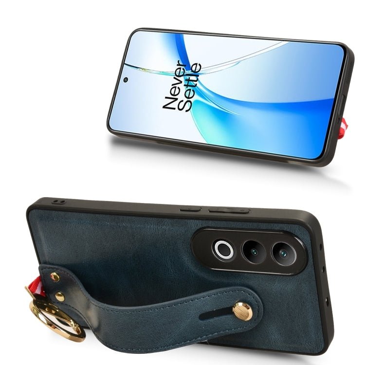 For OnePlus Nord CE4 Wristband Leather Back Phone Case